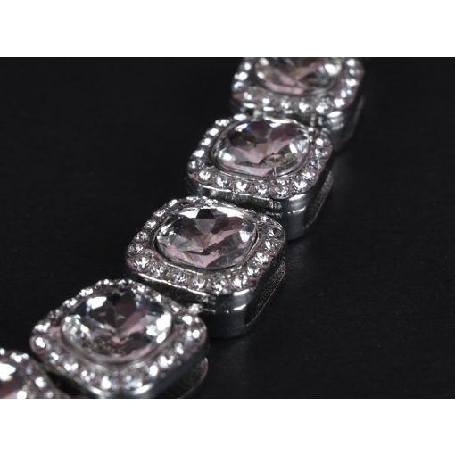 Nyaklánc,karkötő szett, tennis 12 mm ezüst színben