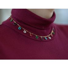 Nyaklánc, színes kör ív