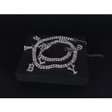 Nyaklánc, choker ezüst köves babygirl