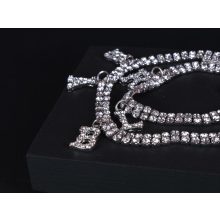 Nyaklánc, choker ezüst köves babygirl