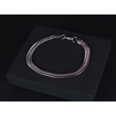 Karkötő, férfi lapos kígyólánc