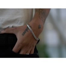 Karkötő, férfi lapos kígyólánc