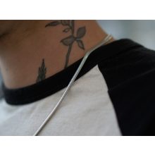 Nyaklánc, férfi lapos kígyólánc