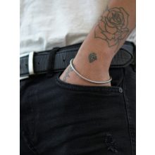 Szett, férfi kígyólánc karkötő és nyaklánc