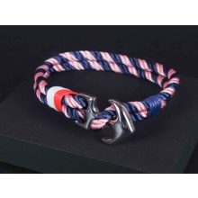 Karkötő, anchor zsinór kék-rózsaszín színben