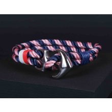 Karkötő, anchor zsinór kék-rózsaszín színben