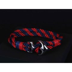 Karkötő, anchor zsinór kék-piros színben