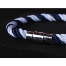 Karkötő, vitorlás zsinór fehér- kék csíkos 