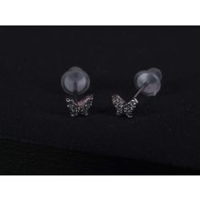 Fülbevaló, pici köves pillangó