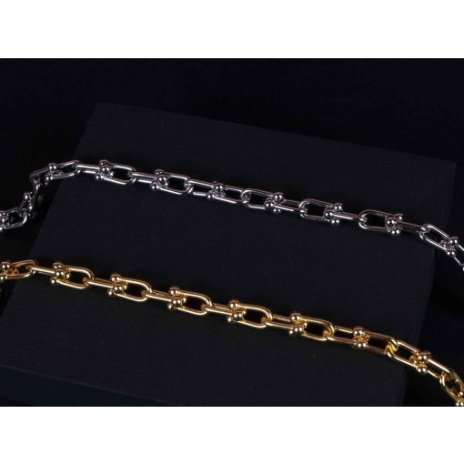 Nyaklánc, U alakú láncszemekkel 2 színben