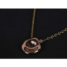 Nyaklánc, szabálytalan kör arany színben