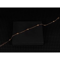 Bokalánc, rizsszem mintával, arany színben