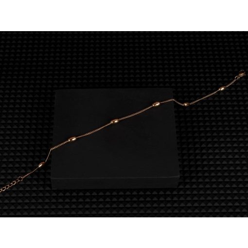 Bokalánc, rizsszem mintával, arany színben