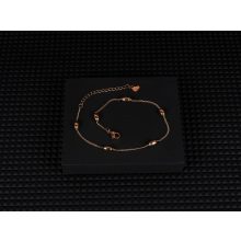 Bokalánc, rizsszem mintával, arany színben