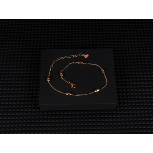 Bokalánc, rizsszem mintával, arany színben