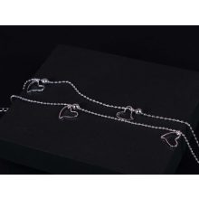 Bokalánc, ezüst, csillagos és szivecskés 2 típusban