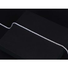 Bokalánc, ezüst, csillogó kígyólánc