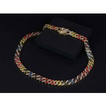 Full Iced out prong miami colourful