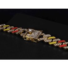 Full Iced out prong miami colourful