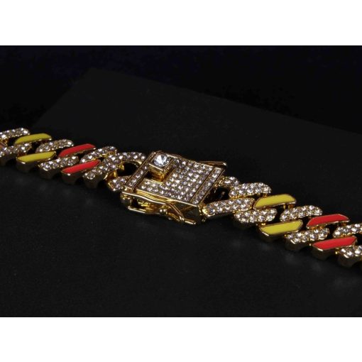 Full Iced out prong miami colourful