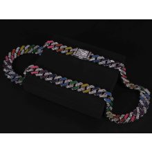 Full Iced out prong miami colourful