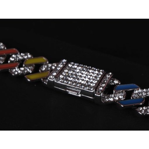 Full Iced out prong miami colourful