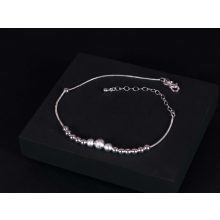 Bokalánc, ezüst, sok gömbös