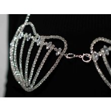 Testlánc, ezüst színű Ariel melldísz