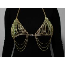 Testlánc, arany színű függő melldísz