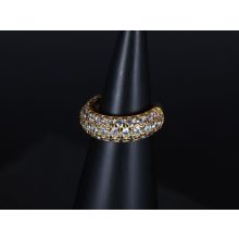 Fülgyűrű, arany színű, köves 2 méretben