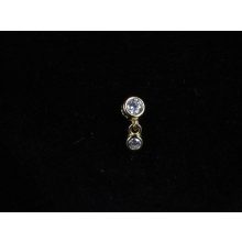 Piercing arany színű, lógós kör medál