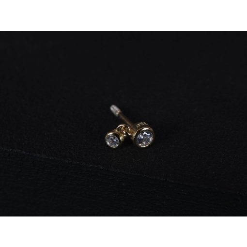 Piercing arany színű, lógós kör medál