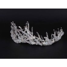 Fejdísz, ezüst ágas köves korona (diadém)