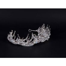 Fejdísz, ezüst ágas köves korona (diadém)