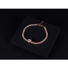 Karkötő, női tennis rosegold színben