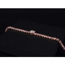 Karkötő, női tennis rosegold színben