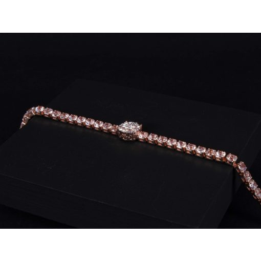 Karkötő, női tennis rosegold színben