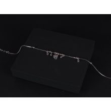 Bokalánc, ezüst, lógós díszekkel