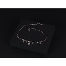 Bokalánc, ezüst, lógós díszekkel