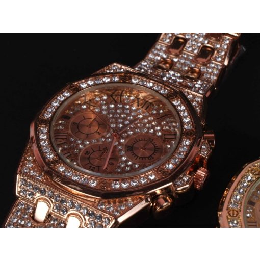 Karóra, iced out oktagon tokkal