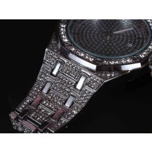 Karóra, iced out egyszerű oktagon számlappal