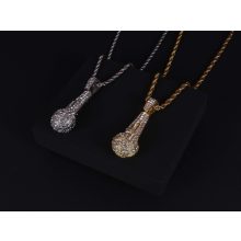 Medál, baguette köves buddha 2 féle színben