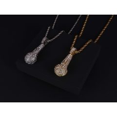 Medál, baguette köves buddha 2 féle színben