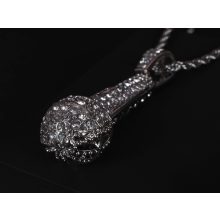 Medál, baguette köves buddha 2 féle színben