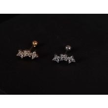 Fül piercing, virág trió 2 színben