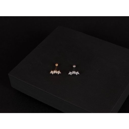 Fül piercing, virág trió 2 színben