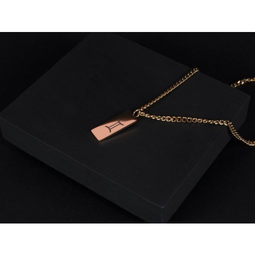 Egyedi gravírozható kicsi téglalap medál