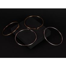 Fülbevaló, egyszerű karika 6 cm-es 2 színben