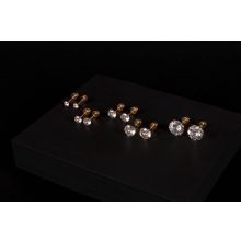 Kényelmes fülbevaló, 5 méretben, arany színben