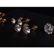 Kényelmes fülbevaló, 5 méretben, arany színben